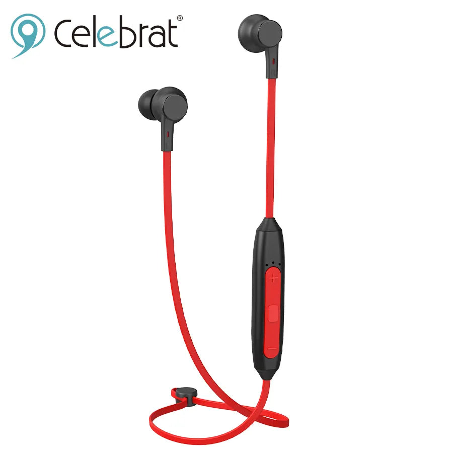 Celebrat A20 In-Ear Wireless Bluetooth Earphones Red